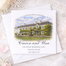 Load image into Gallery viewer, Watercolour Wedding Venue Card
