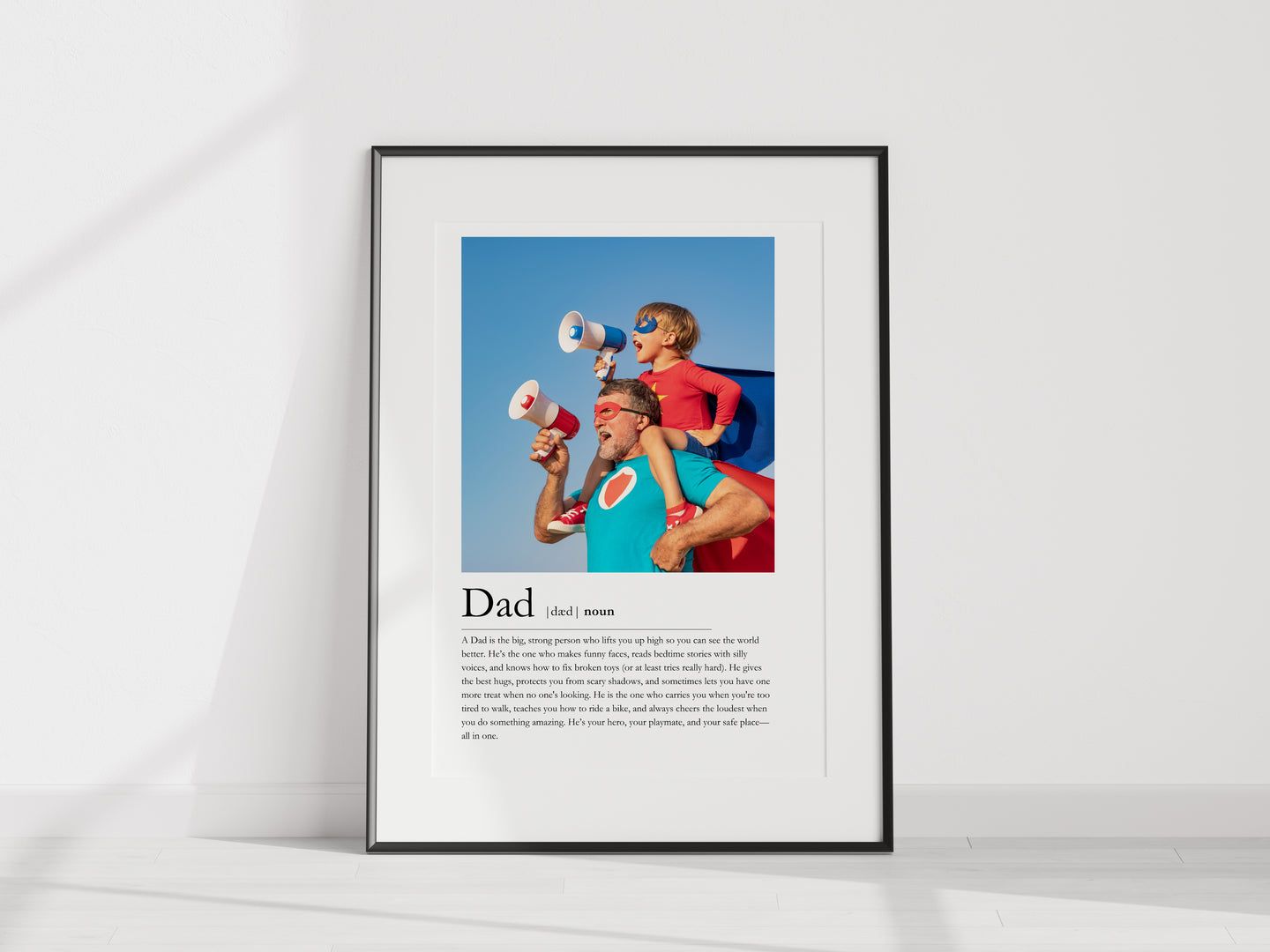 Dad Definition Unframed Print
