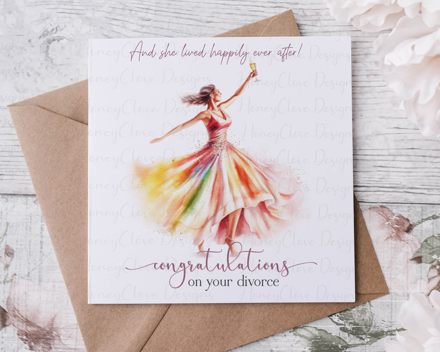 Congratulations on your divorce card!