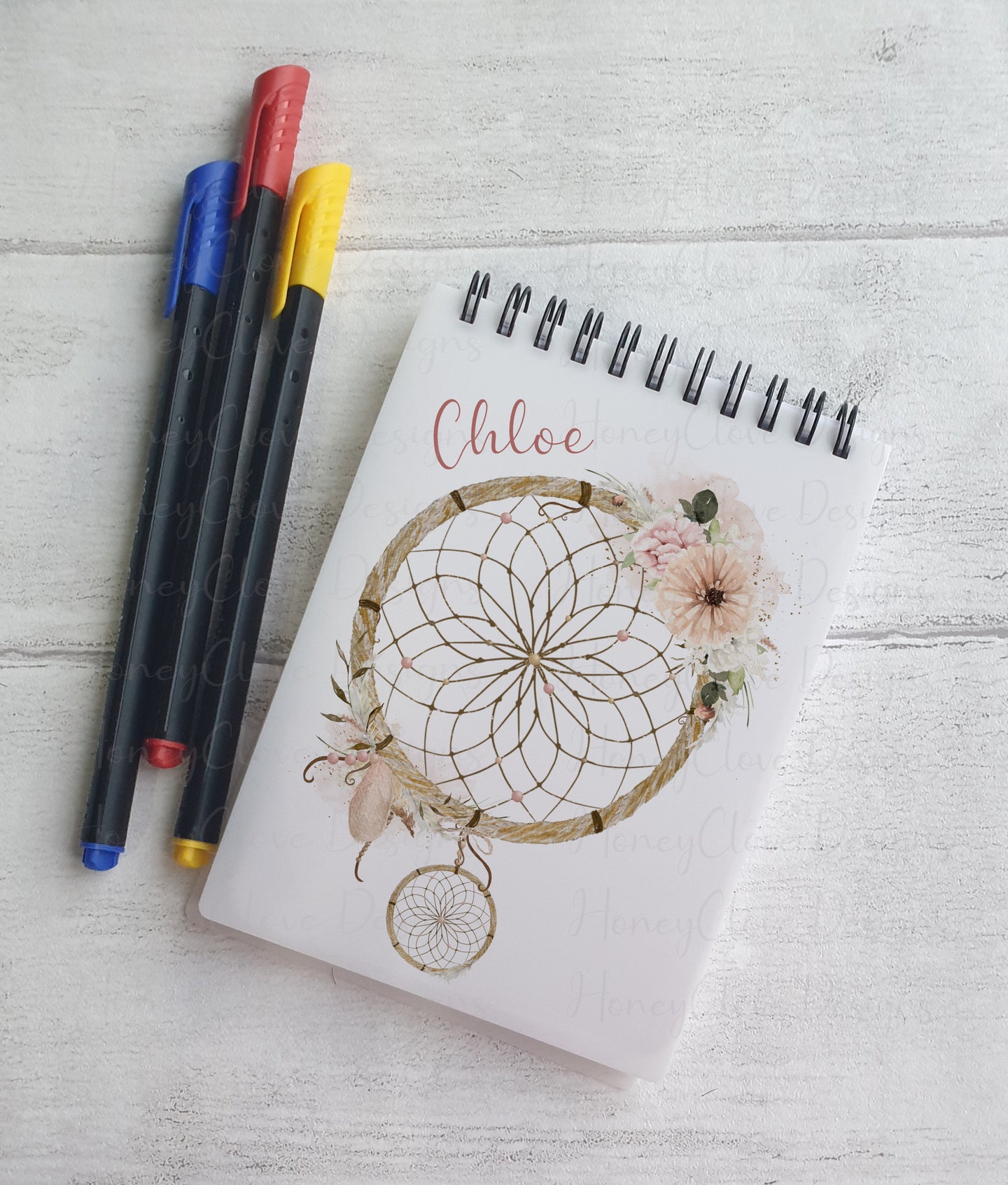 Pink Dreamcatcher Notebook A6 size