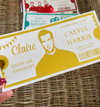 Load image into Gallery viewer, Foiled Concert Ticket/Event Ticket
