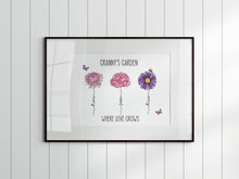 Load image into Gallery viewer, Mum's Garden Birth Flowers A4 Print - UNFRAMED
