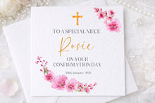 Load image into Gallery viewer, Confirmation Floral  Greeting Card
