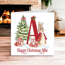 Load image into Gallery viewer, Flopsy Red Bunny- Christmas Card
