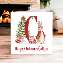 Load image into Gallery viewer, Flopsy Red Bunny- Christmas Card
