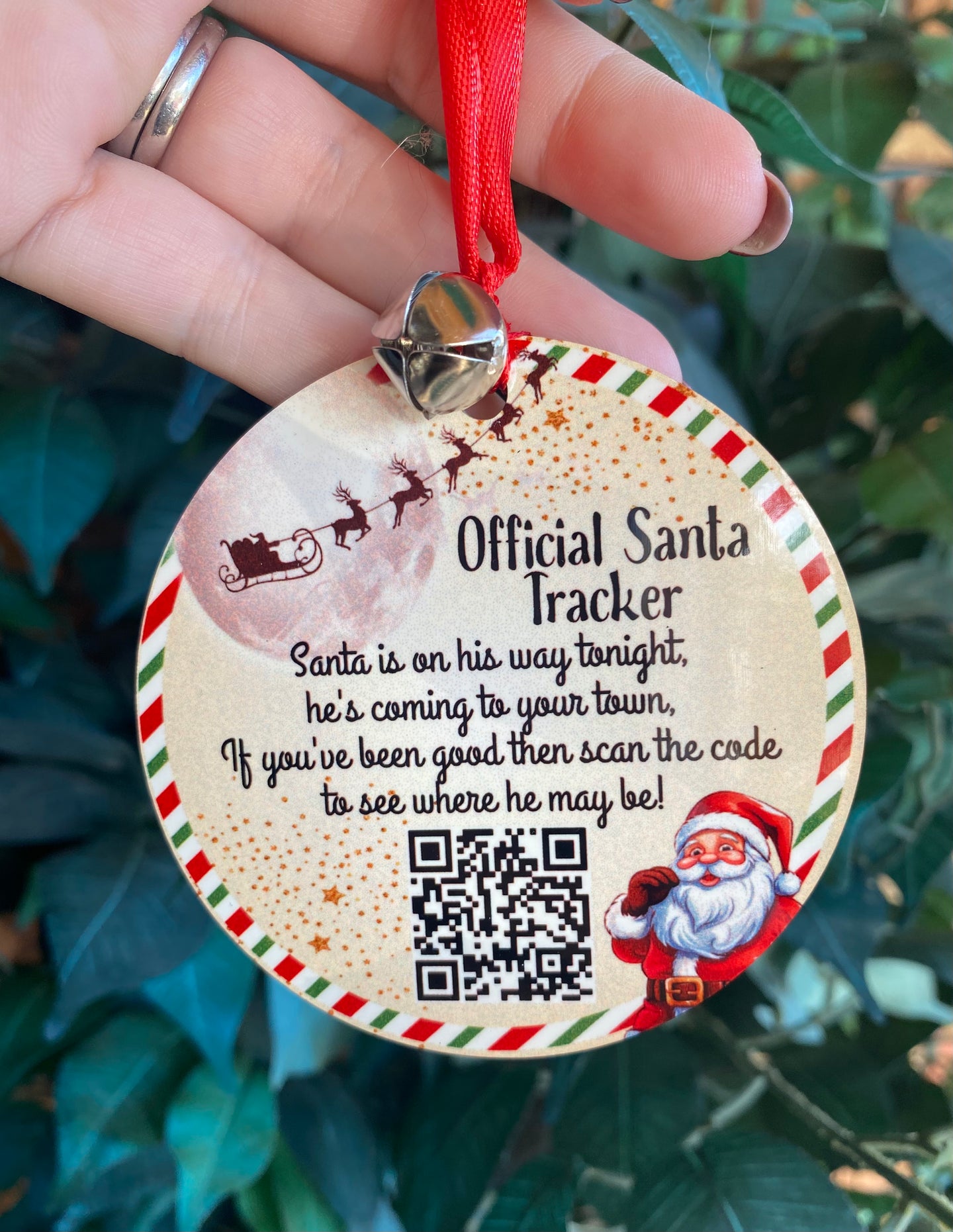 Santa Tracker Christmas Hanging Decoration