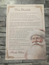 Load image into Gallery viewer, Nostalgic Santa Nice List Letter
