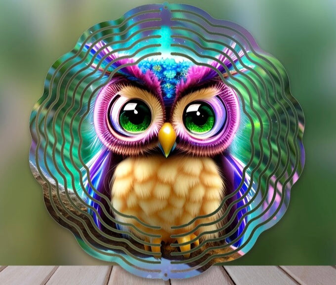 Cute Owl Wind Spinner