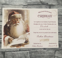 Load image into Gallery viewer, Nostalgic Santa Certificate
