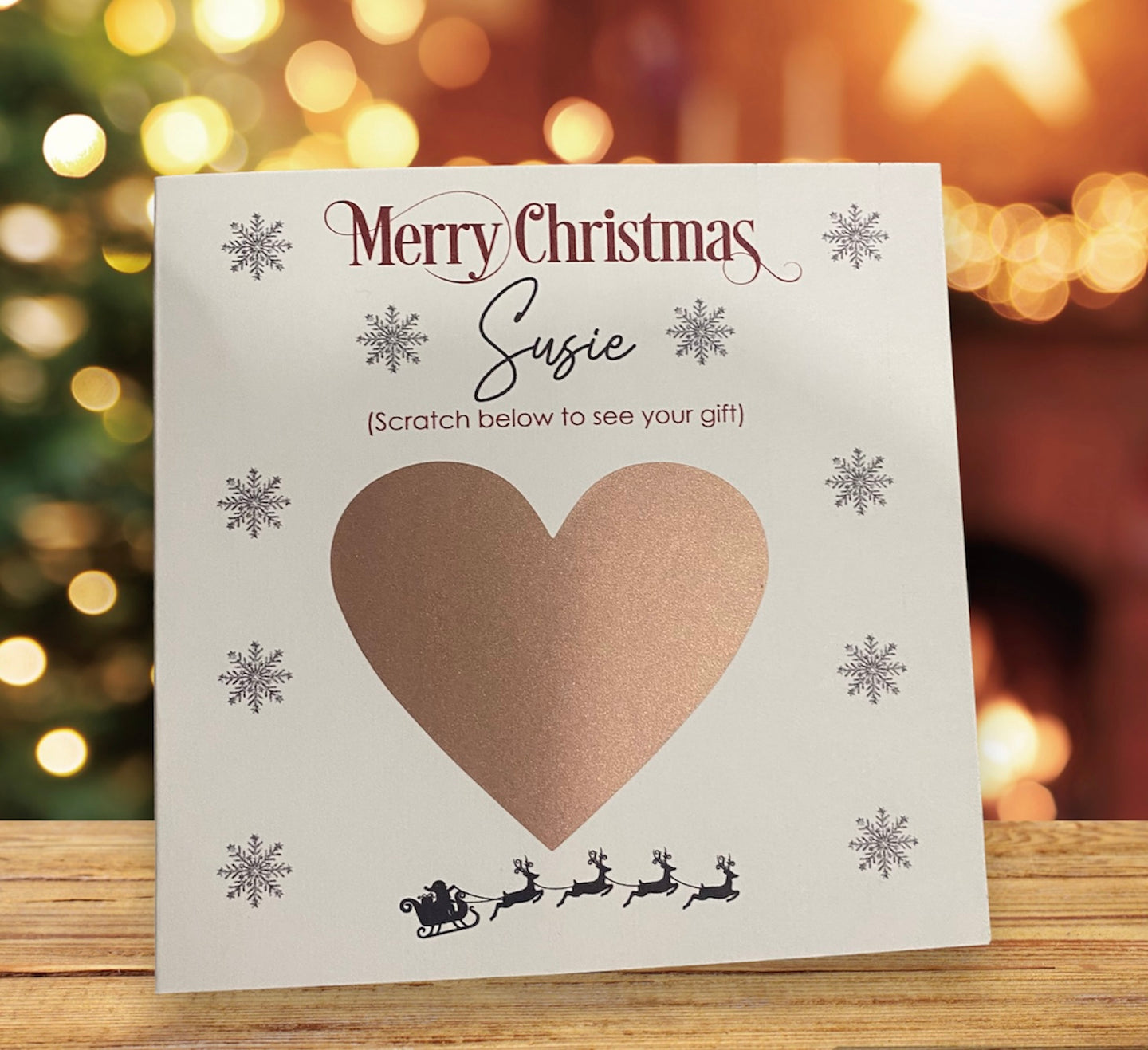 Christmas Scratch Card Greeting Card