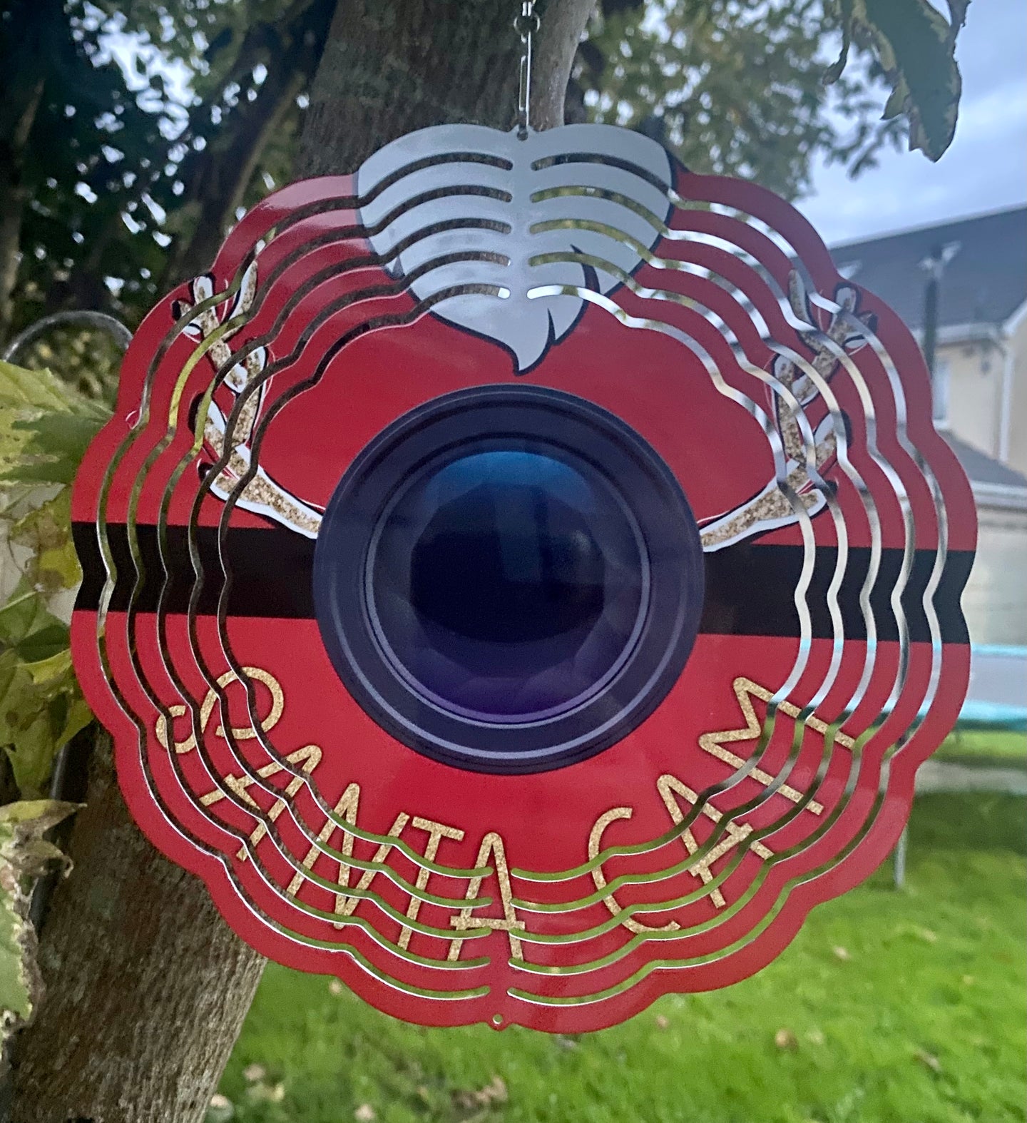 Santa Cam Wind Spinner