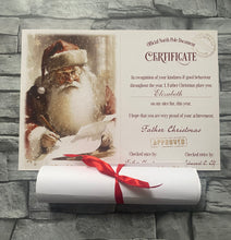 Load image into Gallery viewer, Nostalgic Santa Certificate
