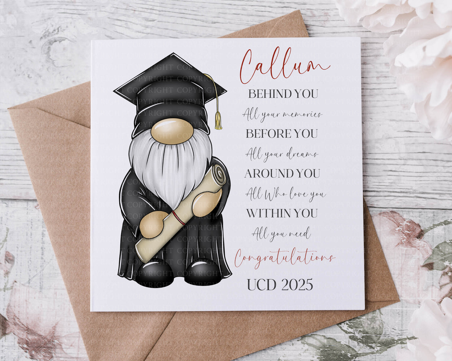 Gonk Graduation Card - Style 2