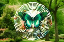 Load image into Gallery viewer, Green Butterfly windspinner
