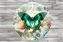 Load image into Gallery viewer, Green Butterfly windspinner
