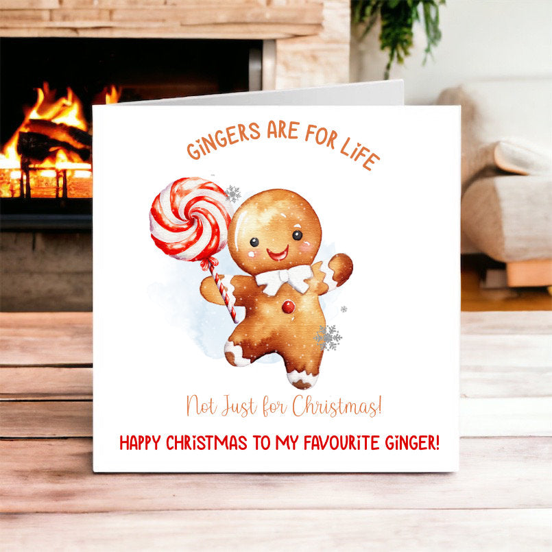 Gingers Are For Life Christmas Card