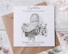 Load image into Gallery viewer, New Baby Card - Moses Basket
