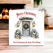 Load image into Gallery viewer, Festive Christmas Door Greeting Card
