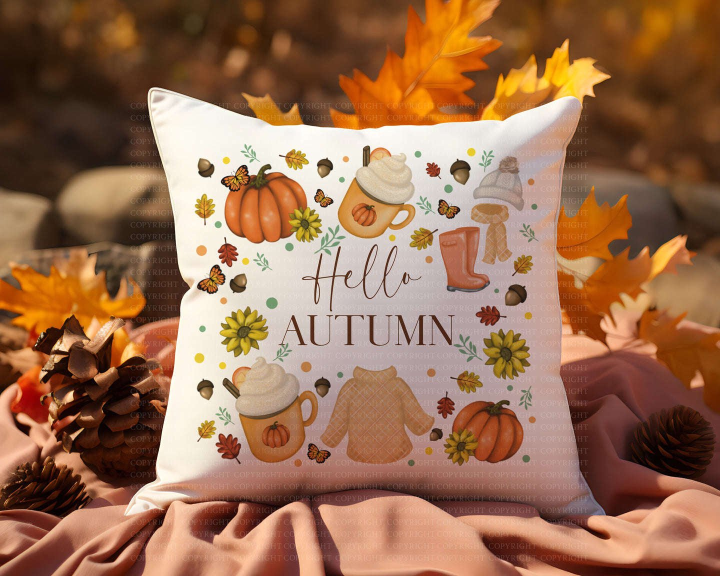 Hello Autumn  Cushion