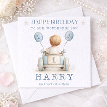 Load image into Gallery viewer, Toddler Car Birthday Card - Ages 1-5
