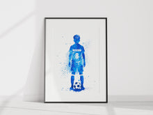 Load image into Gallery viewer, Football coloursplash Unframed Print A4/A3
