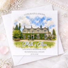 Load image into Gallery viewer, Watercolour Wedding Venue Card
