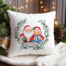 Load image into Gallery viewer, Mr &amp; Mrs  Claus Christmas Cushion
