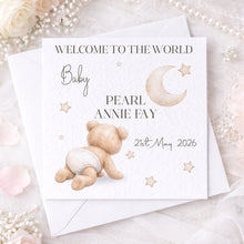 Load image into Gallery viewer, Baby bear new baby card

