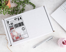 Load image into Gallery viewer, FIVER FRIDAY Official Santa Red Postage Label- Christmas PACK OF 10

