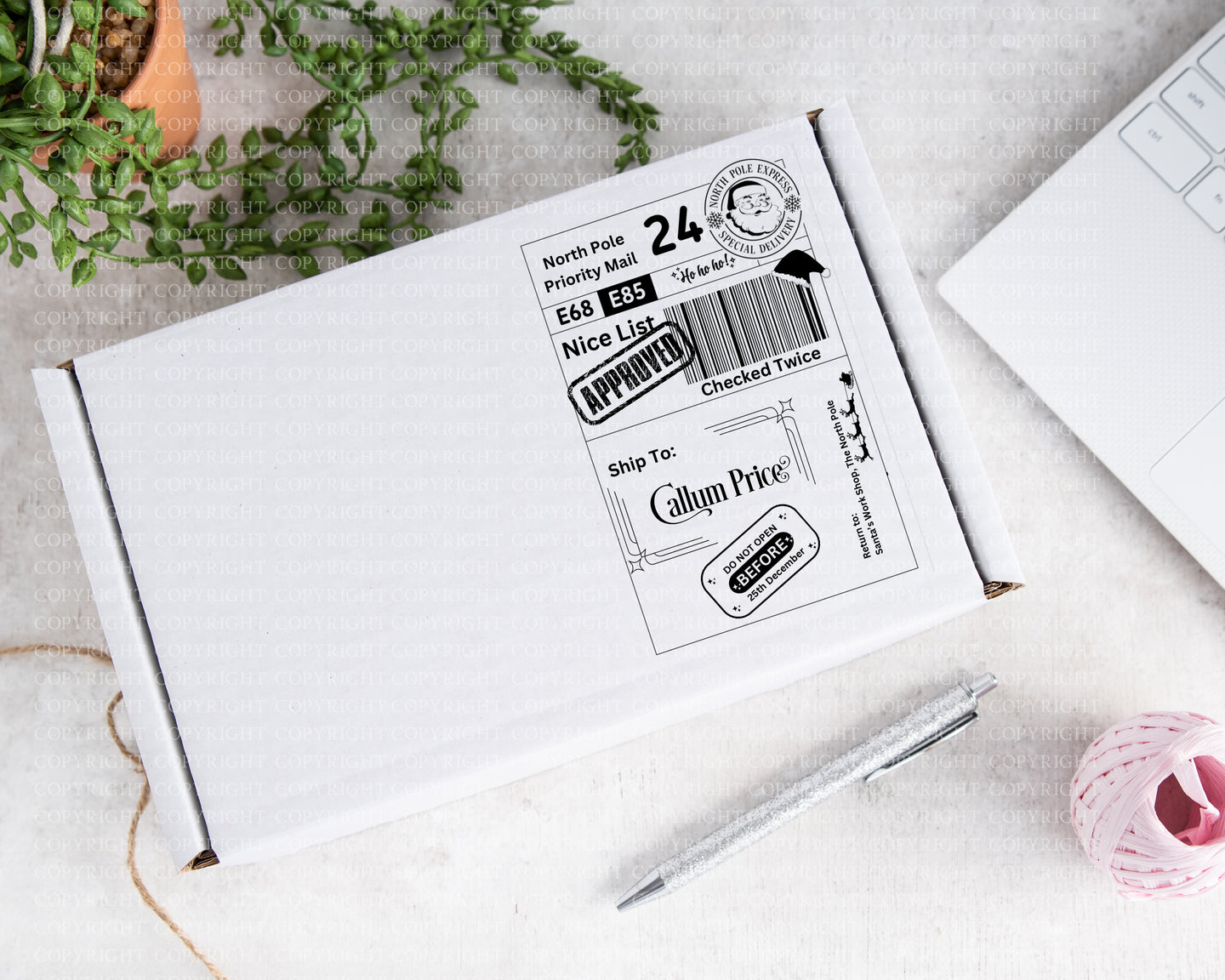 Official Santa Postage Label- Christmas
