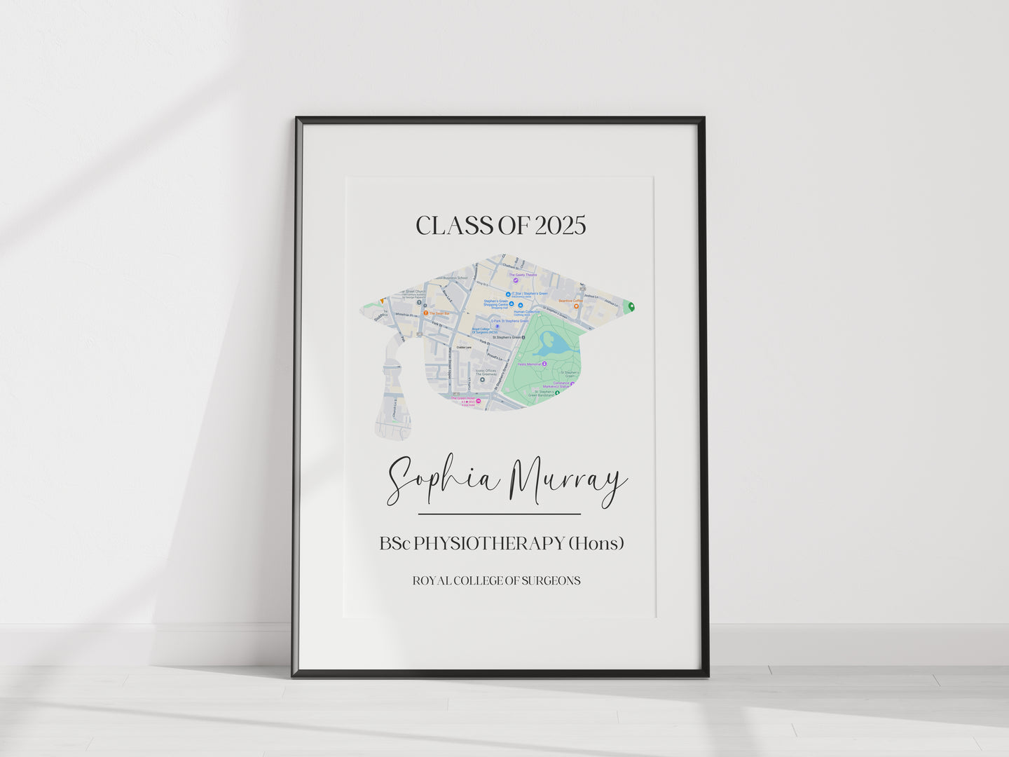 Graduation Map - Unframed Print