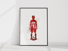 Load image into Gallery viewer, Football coloursplash Unframed Print A4/A3
