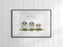 Load image into Gallery viewer, Quirky Sheep Family Print
