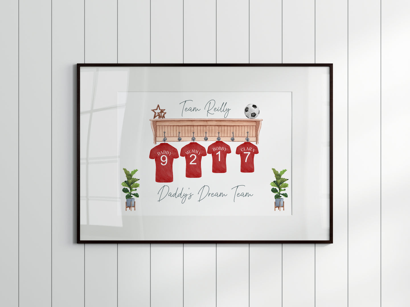 Footbal Shirt A4 Unframed Print!!!!