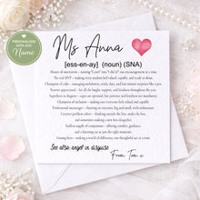 Load image into Gallery viewer, SNA Definition Thank you Card
