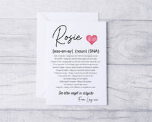 Load image into Gallery viewer, Teacher/Principal/SNA Definition Card
