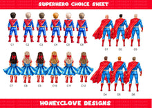 Load image into Gallery viewer, Superhero Character Fathers Day/Birthday Card
