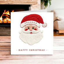 Load image into Gallery viewer, Santa Face Christmas Card
