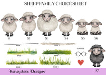 Load image into Gallery viewer, Quirky Sheep Family Print
