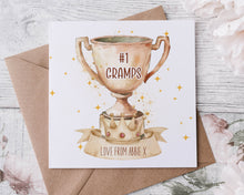 Load image into Gallery viewer, Trophy Design Card for Father&#39;s Day or Birthday
