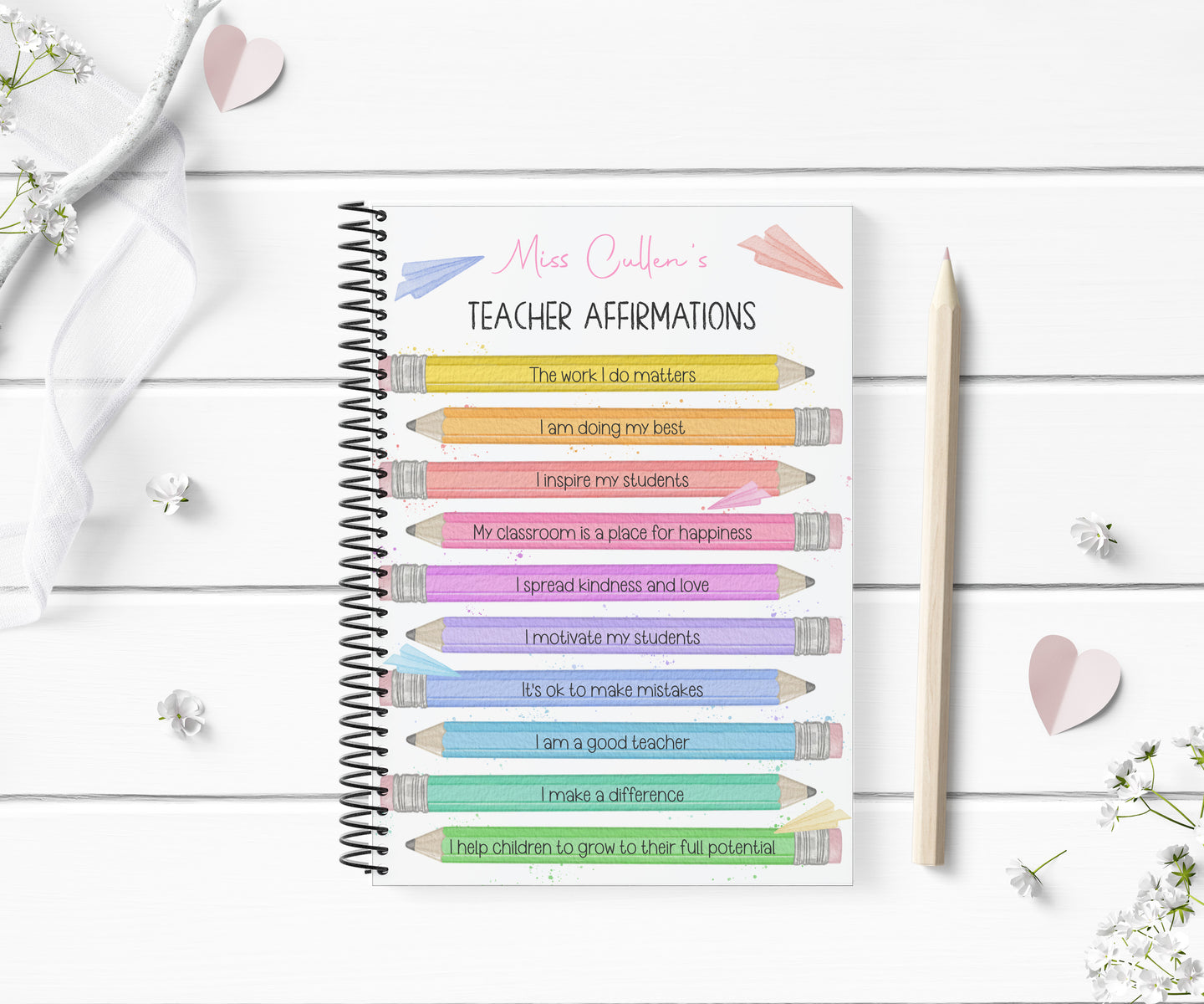 Teacher Affirmations Notebook