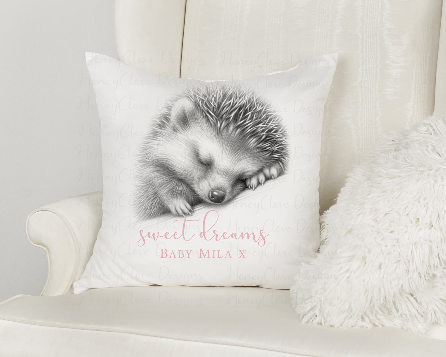 Sleeping Baby Hedgehog Cushion