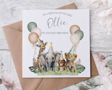 Load image into Gallery viewer, Happy 1st Birthday - Safari theme
