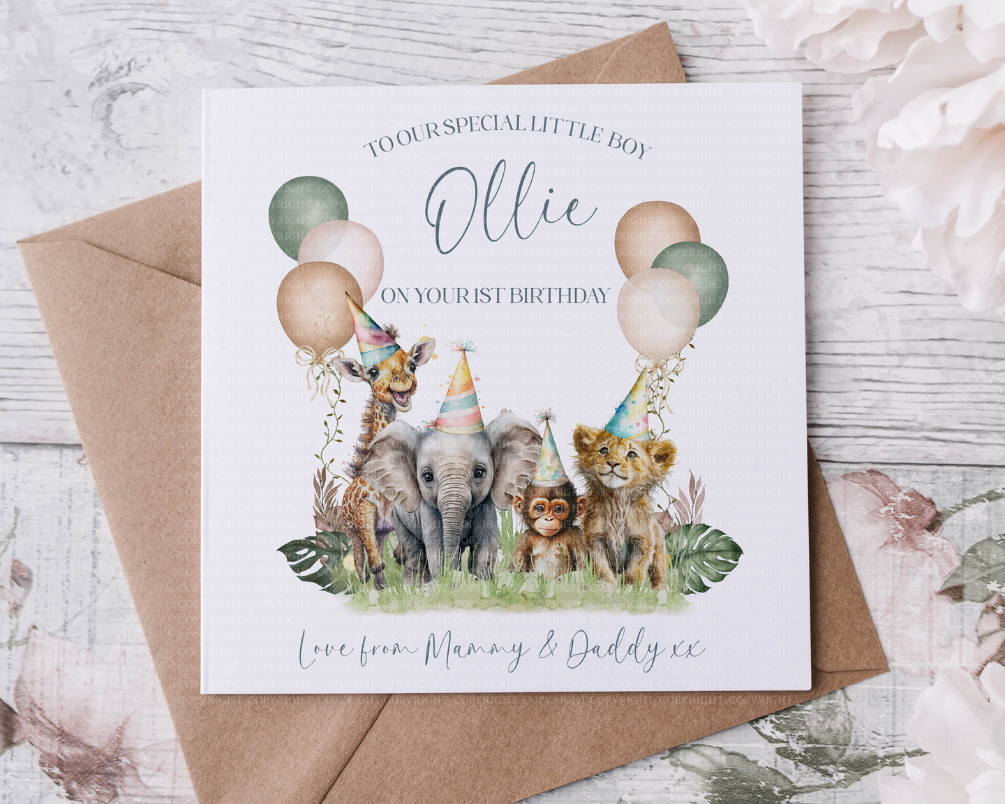 Happy 1st Birthday - Safari theme