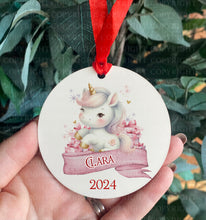 Load image into Gallery viewer, Baby Unicorn Hanging Christmas Decoration
