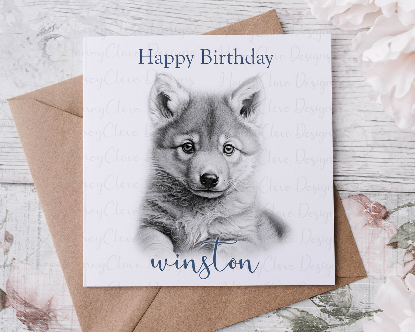 Baby Wolf  Greeting Card