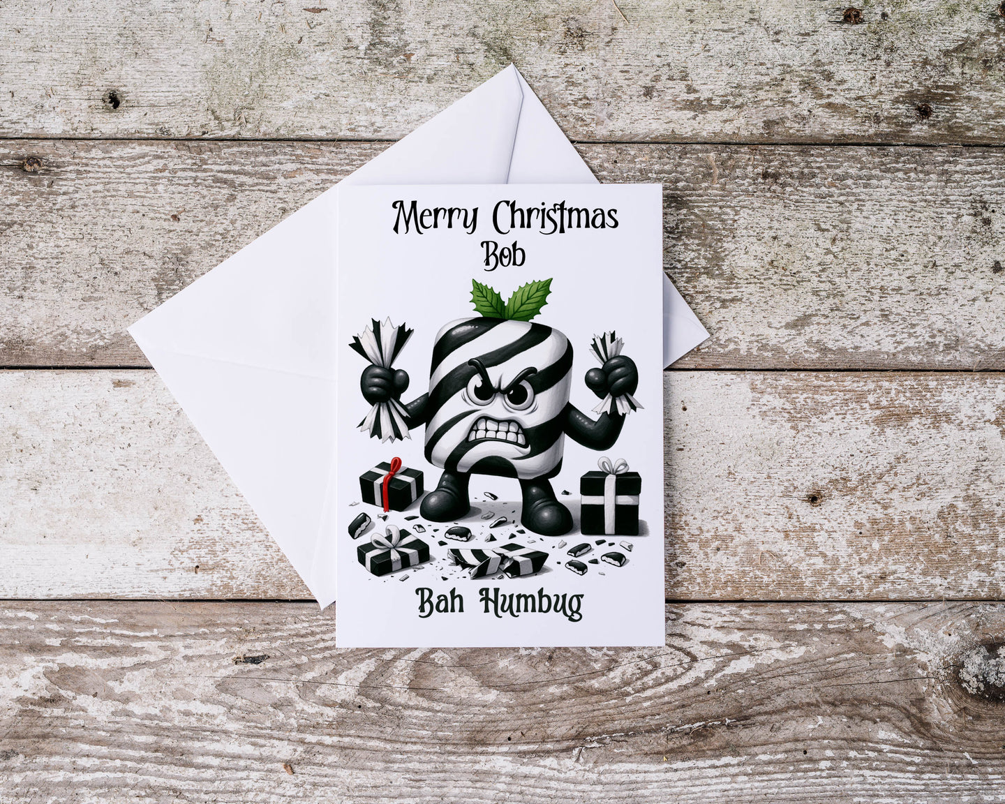 Bah Humbug greeting card