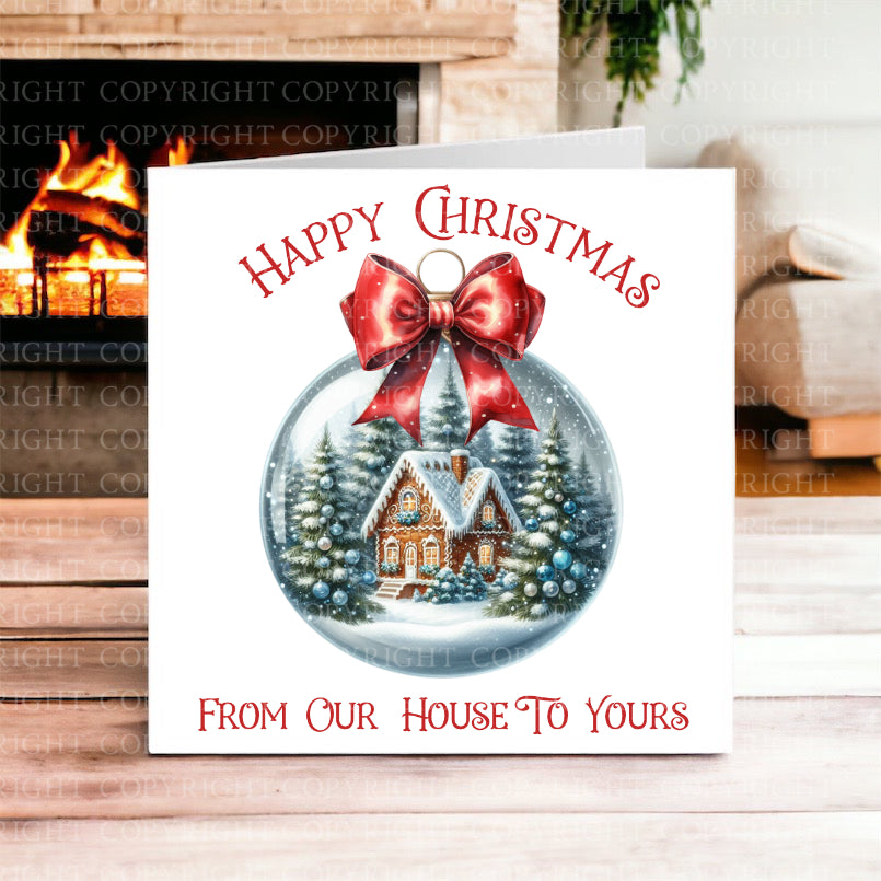 Neighbours Christmas Bauble Card