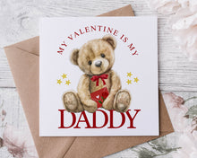 Load image into Gallery viewer, Brown Teddy Bear Valentine Card
