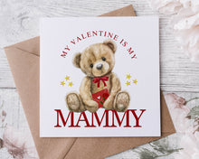 Load image into Gallery viewer, Brown Teddy Bear Valentine Card
